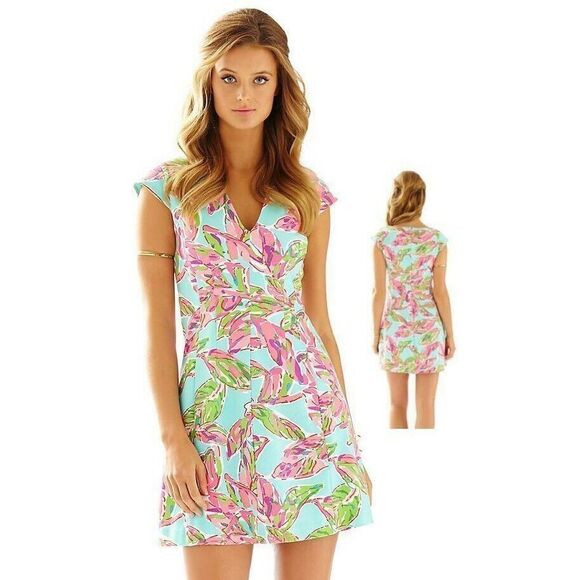 Lilly Pulitzer Briella In The Vias Fit & Flare Posh Ponte Dress NWT XS - Picture 1 of 8